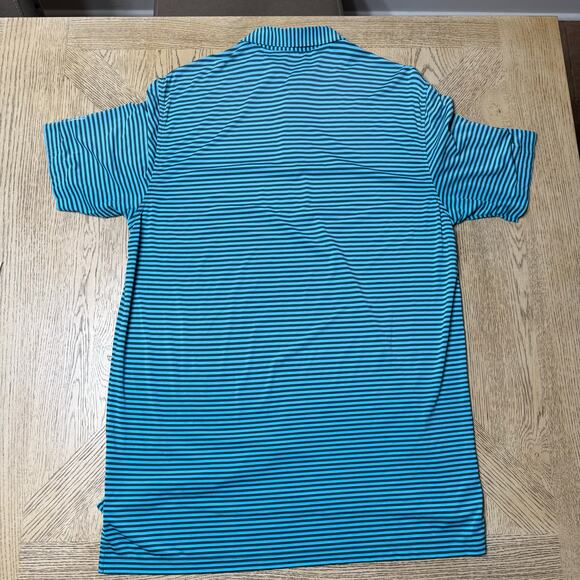 Peter Millar Summer Comfort Striped Performance Polo Blue Fish Competition Large - Picture 2 of 8